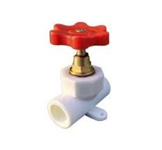 شیر فلکه کامل (والو) سفید سایز 40